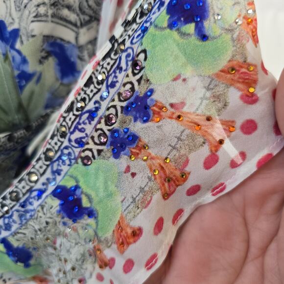 Camilla Franks Meet Me Here Short Wrap Frill Dress Size L - Picture 5 of 14